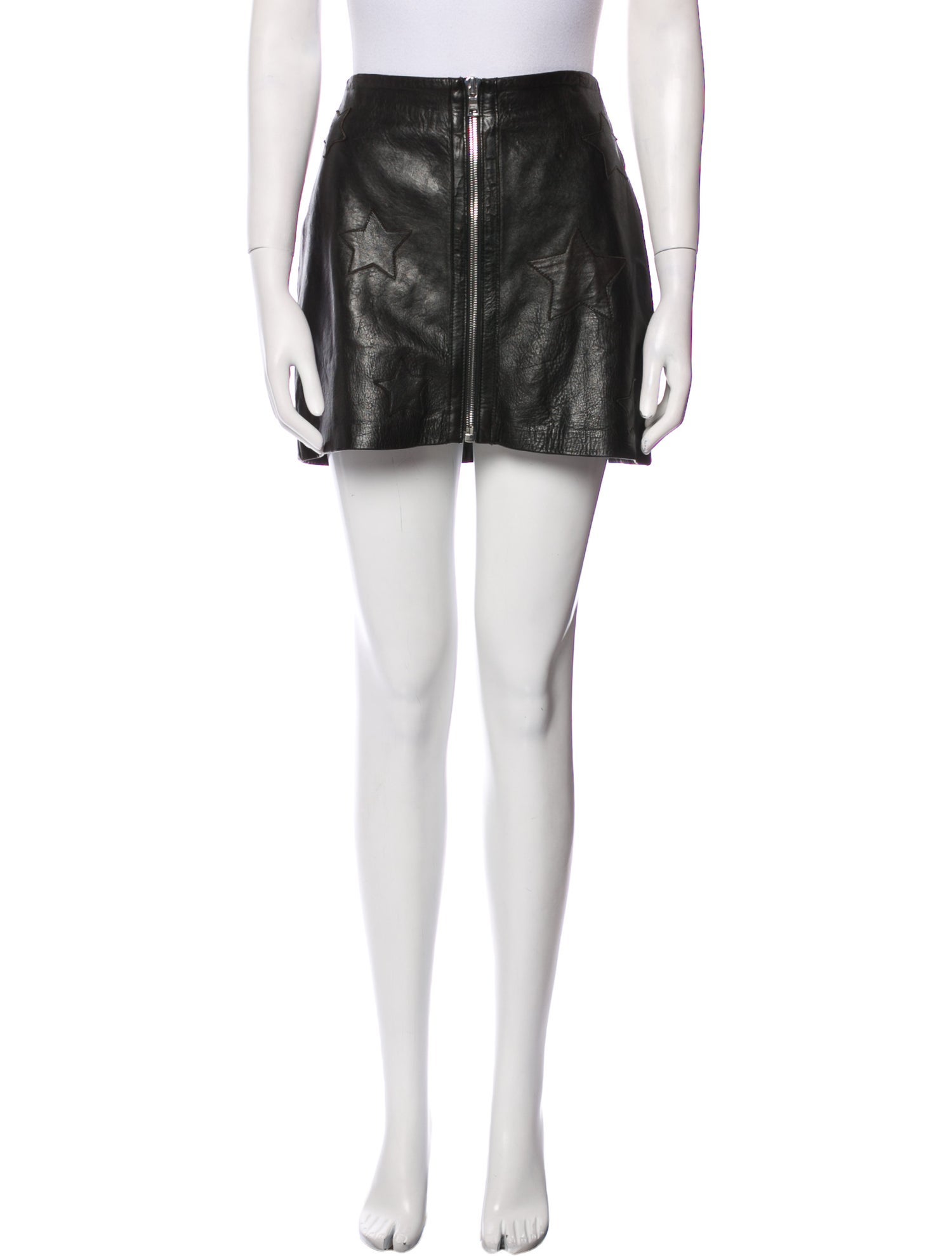 Reformation Embroidered Accent Mini Skirt