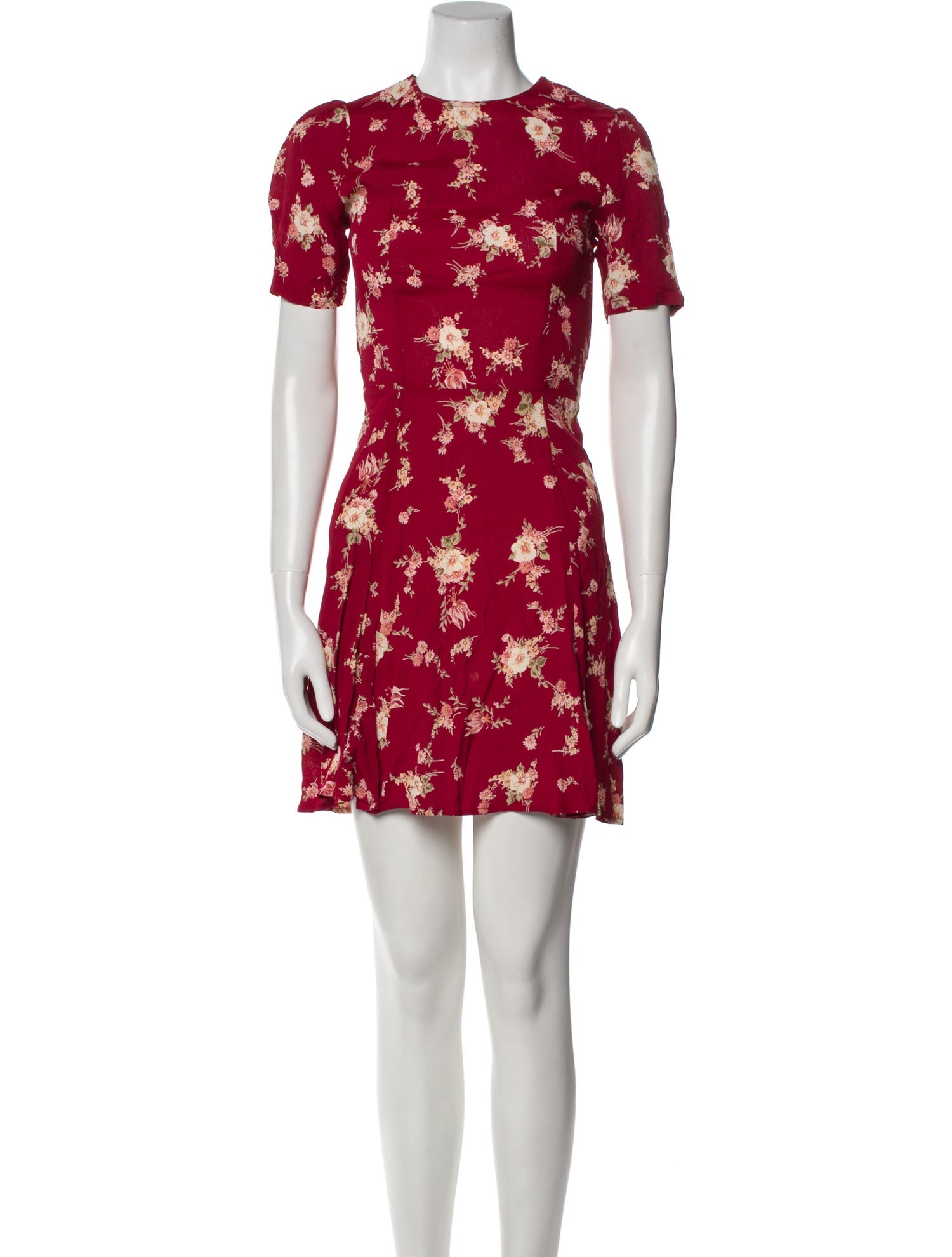 Reformation Floral Print Mini Dress