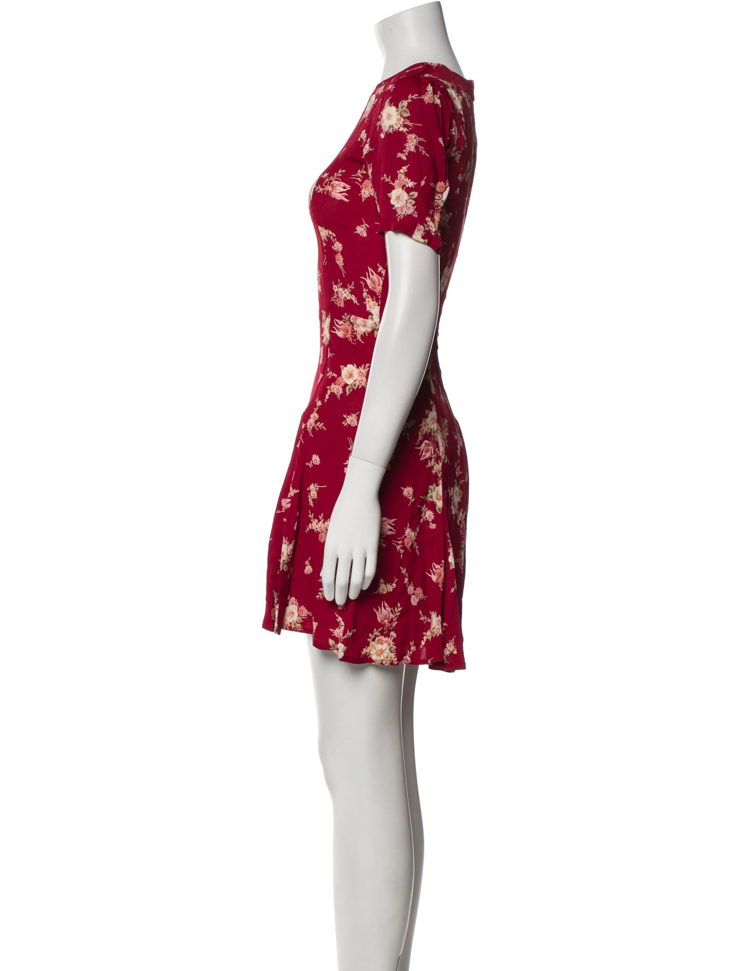 Reformation Floral Print Mini Dress