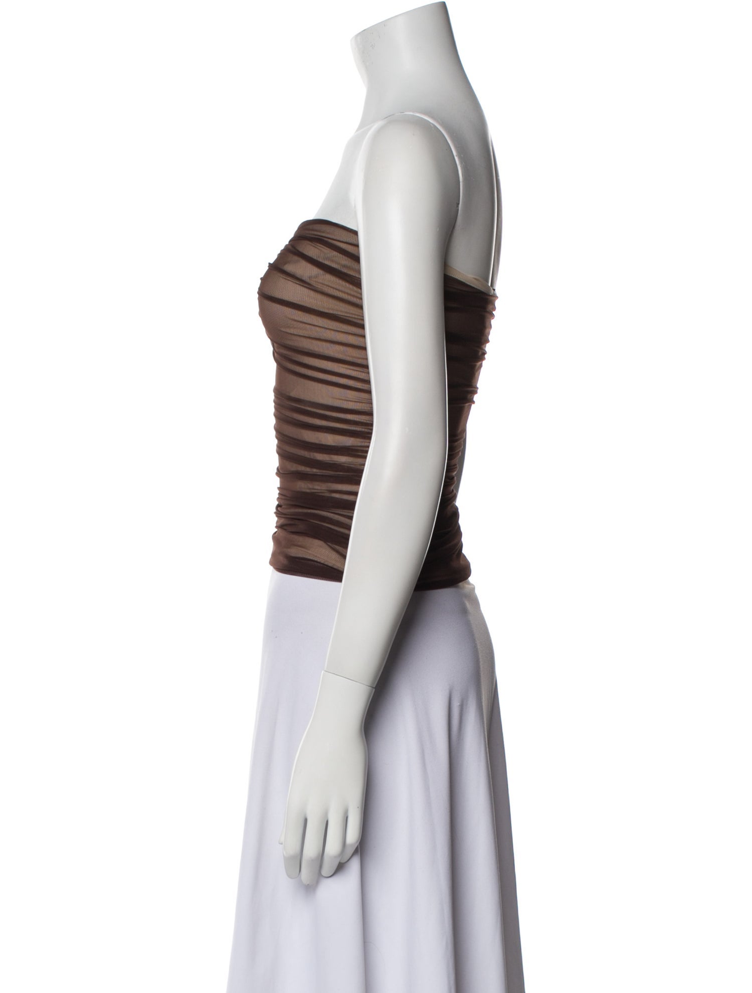 Reformation Nylon Strapless Crop Top