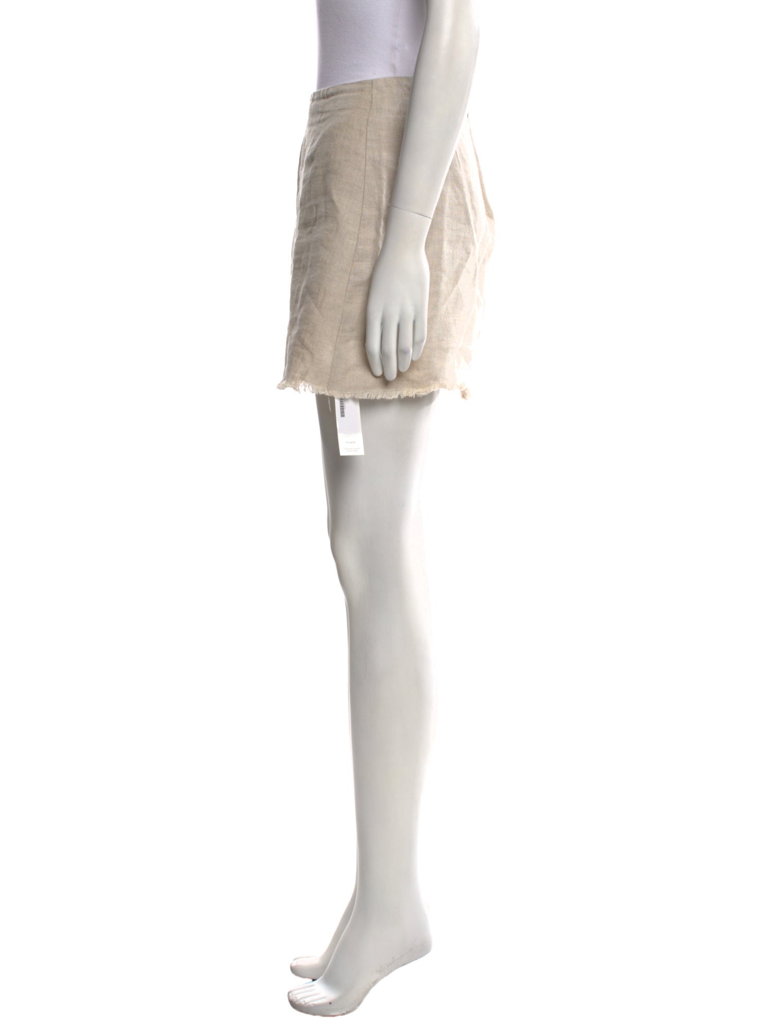 Reformation Raw-Edge Trim Mini Skirt