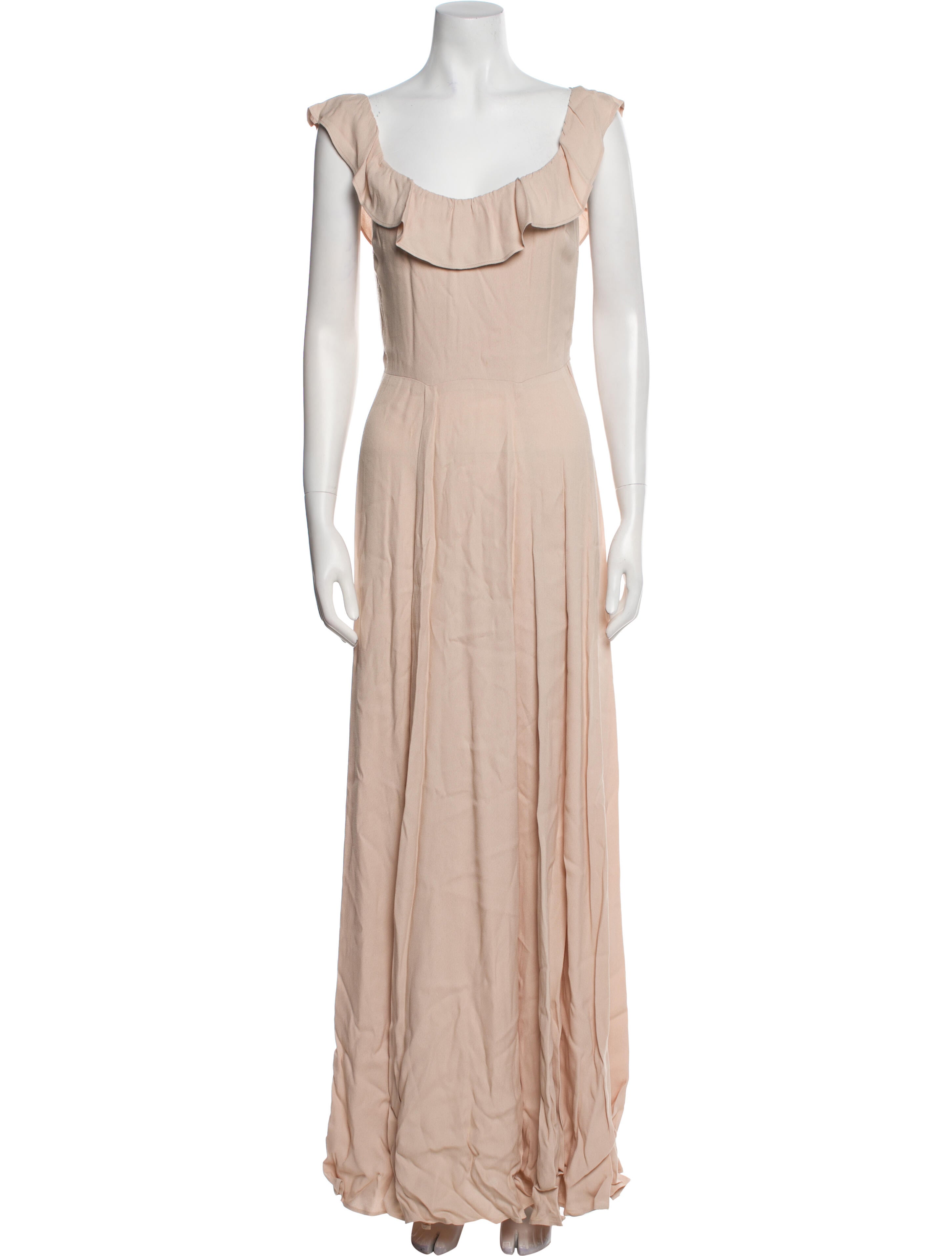 Reformation Square Neckline Long Dress