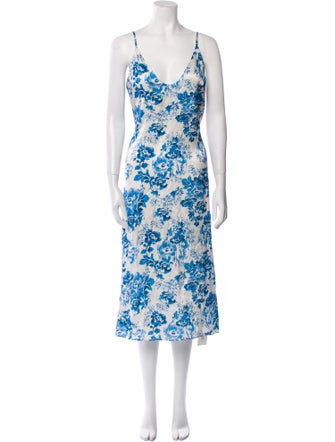 Reformation Silk Midi Length Dress