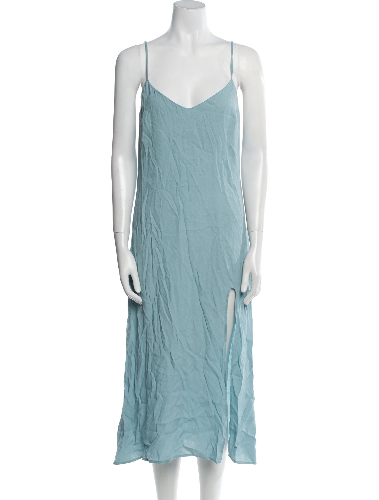 Reformation V-Neck Midi Length Dress