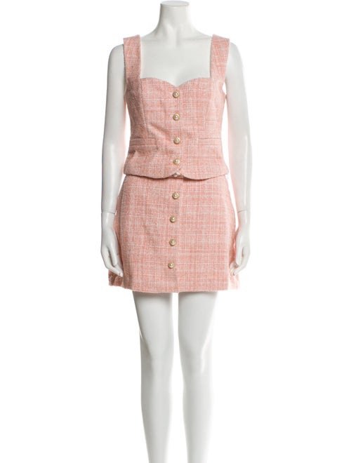 Reformation Tweed Pattern Skirt Set