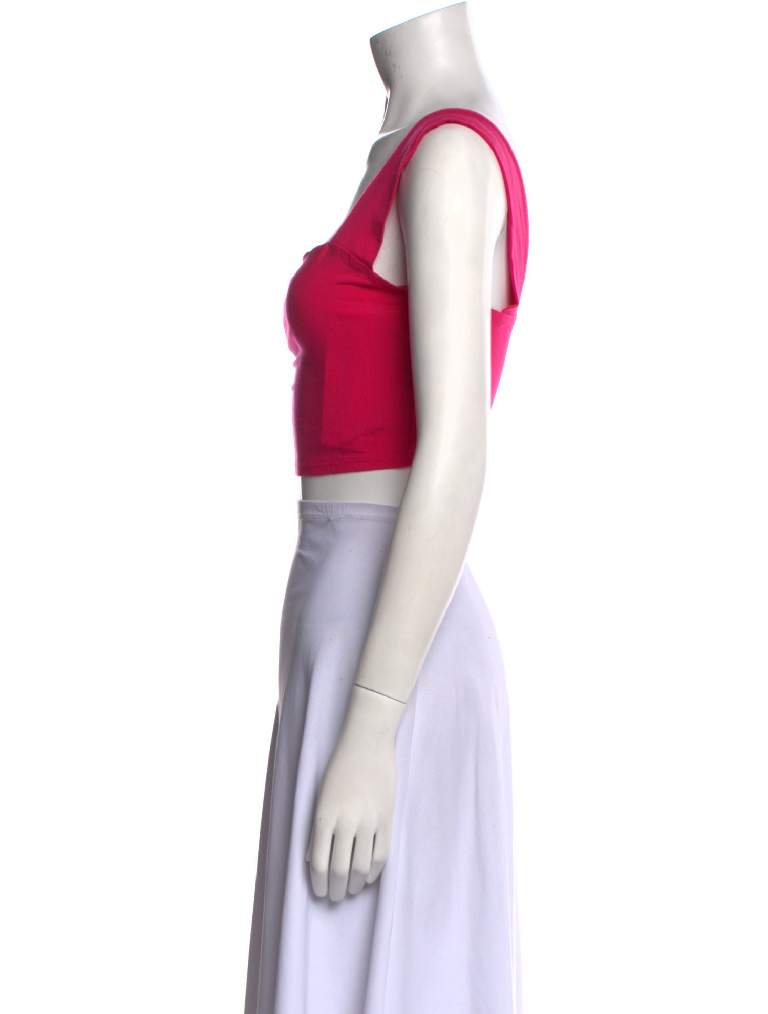 Reformation Square Neckline Sleeveless Crop Top