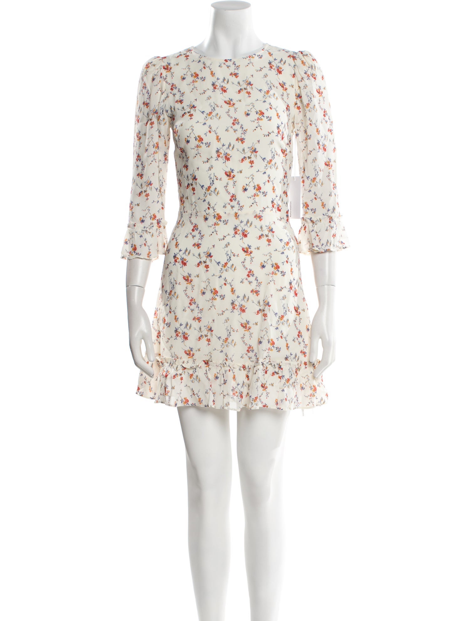 Reformation Floral Print Mini Dress