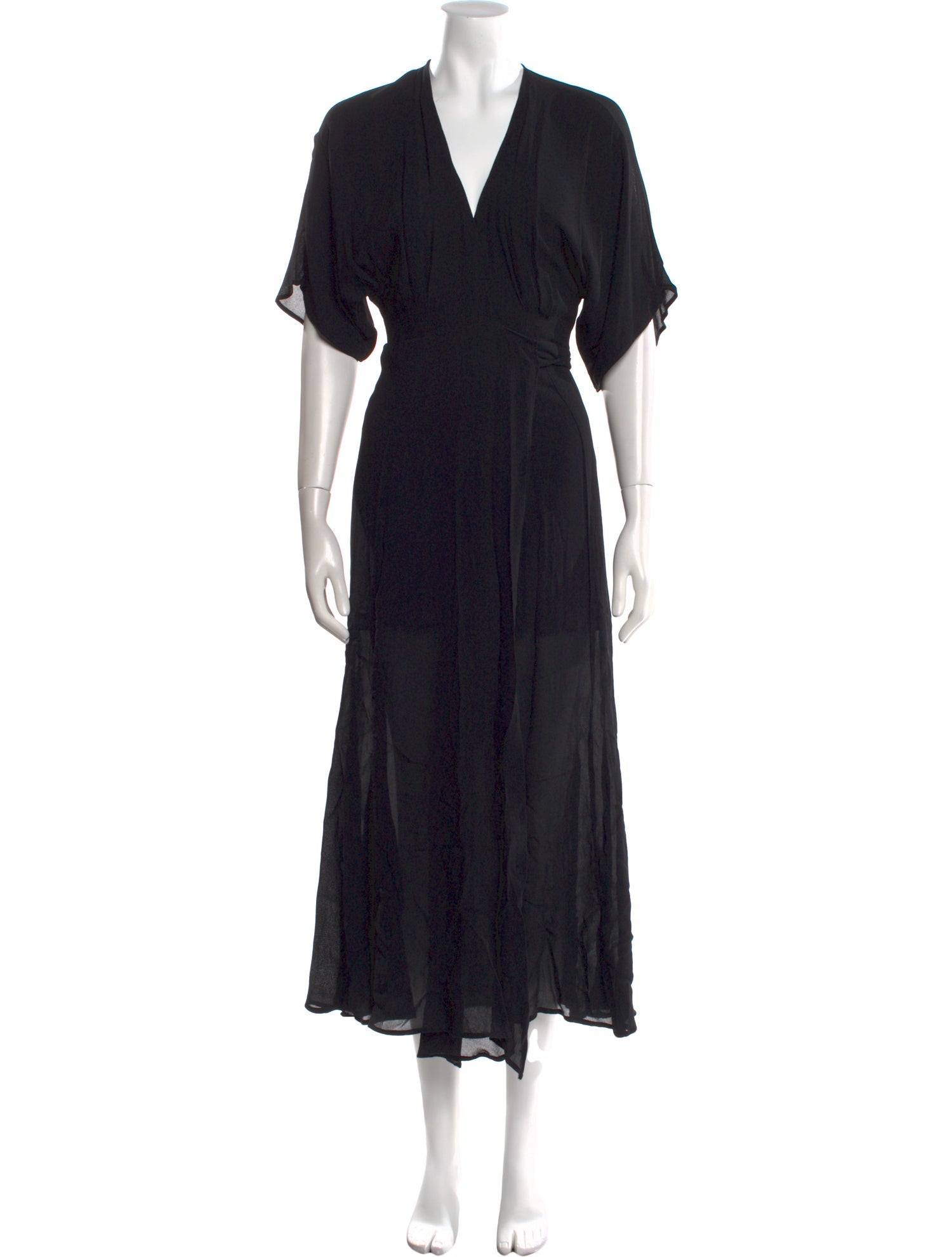 Reformation V-Neck Long Dress