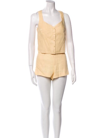 Reformation Linen Short Set