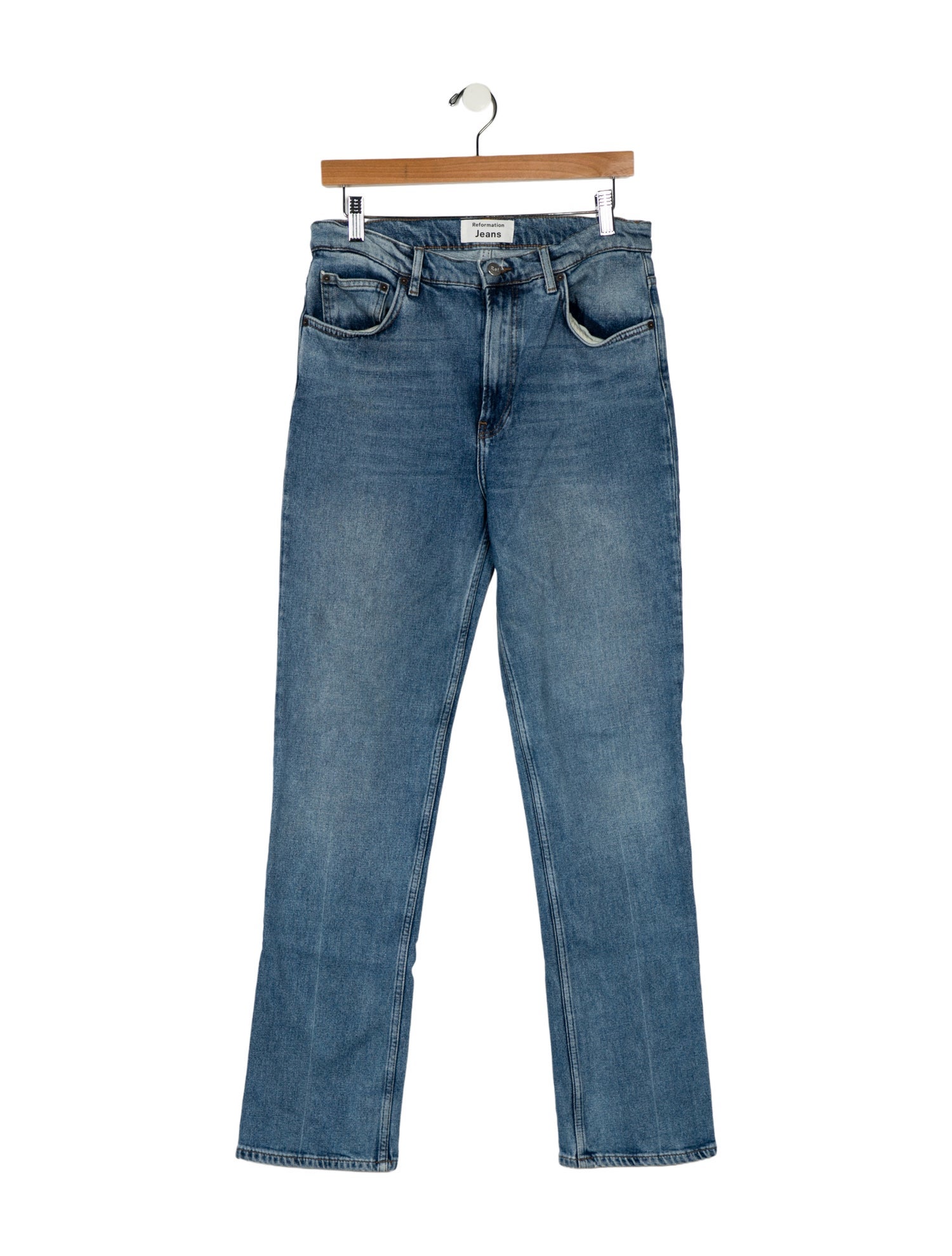 Reformation High-Rise Straight Leg Jeans