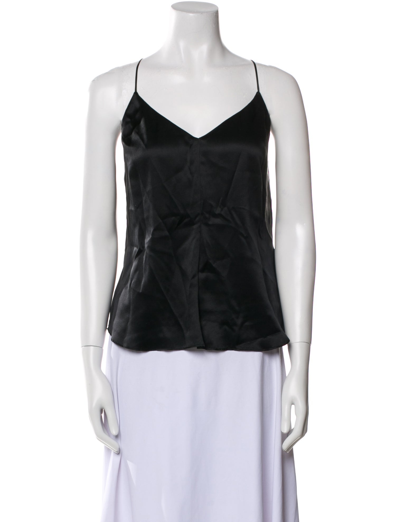 Reformation Silk V-Neck Top