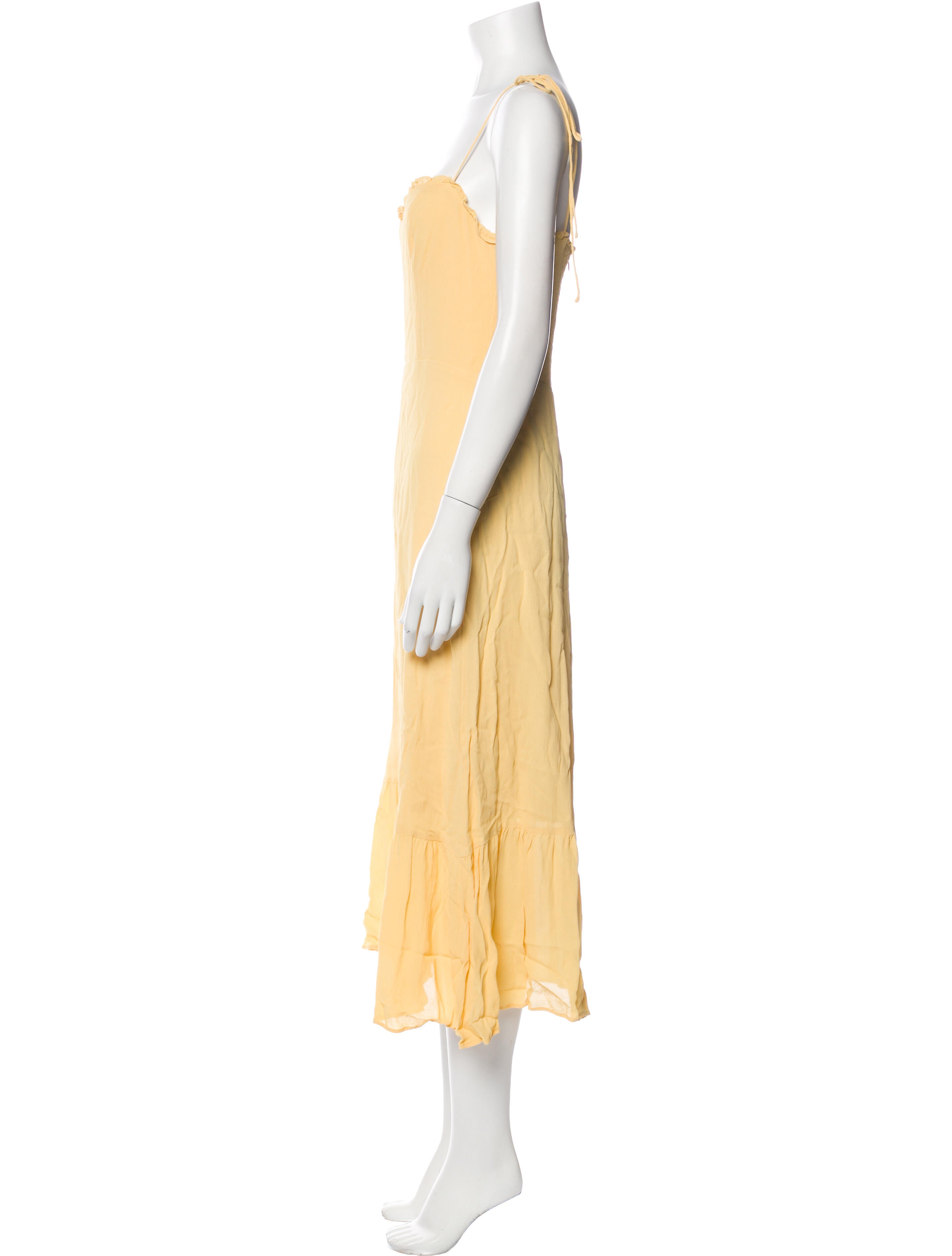 Reformation Square Neckline Long Dress