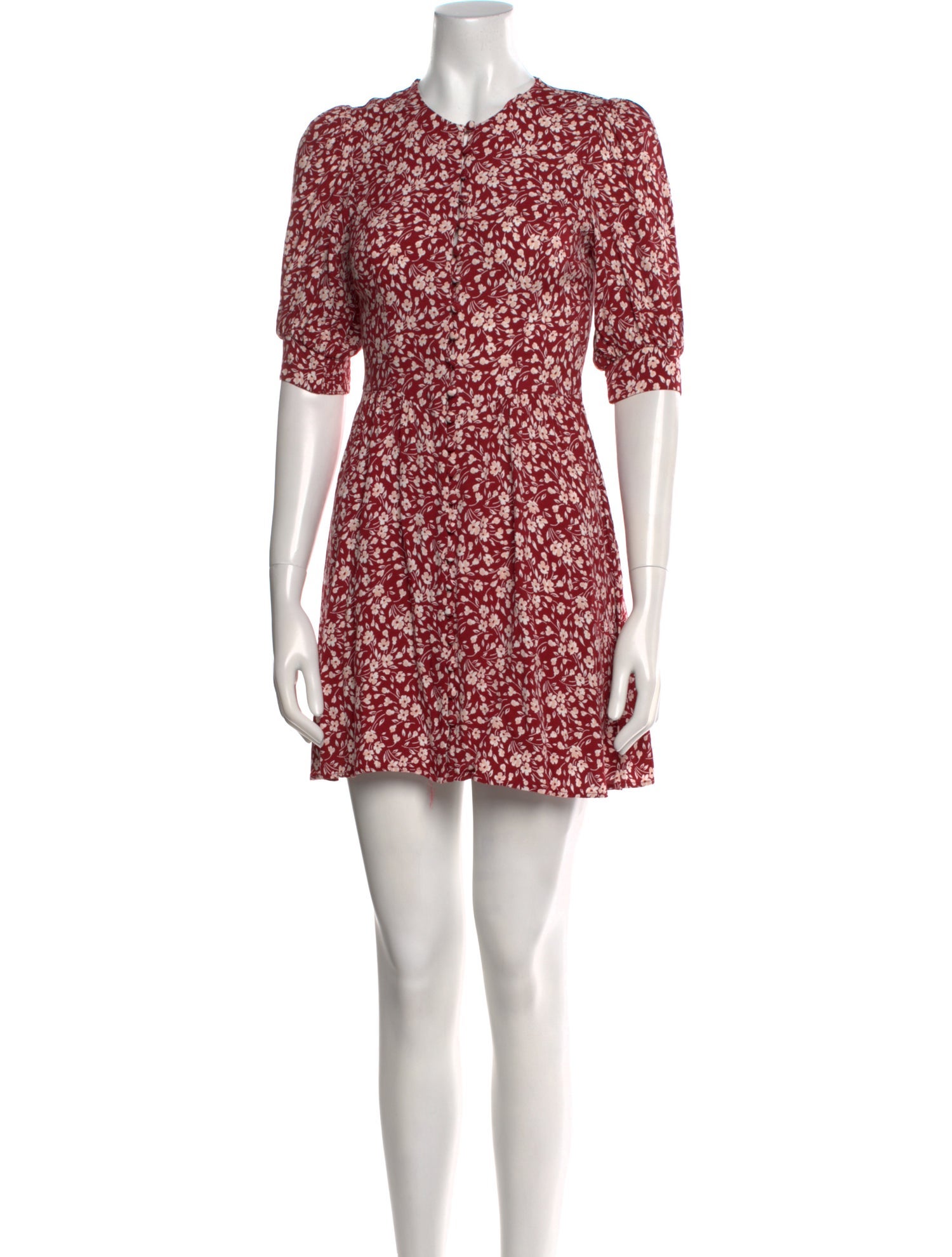 Reformation Floral Print Mini Dress
