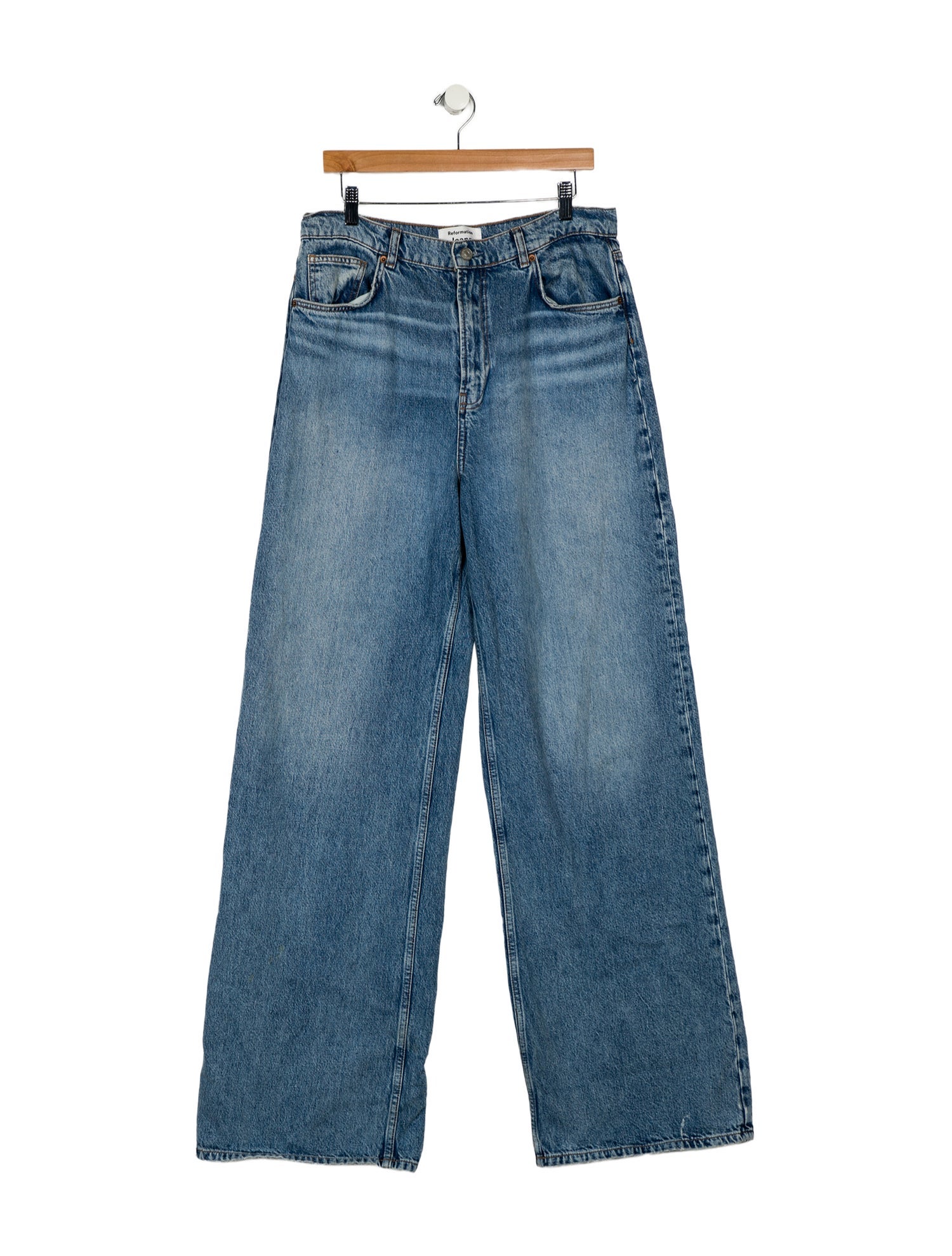 Reformation Cary Cuffed High Rise Slouchy Wide Leg Jeans Wide Leg Jeans