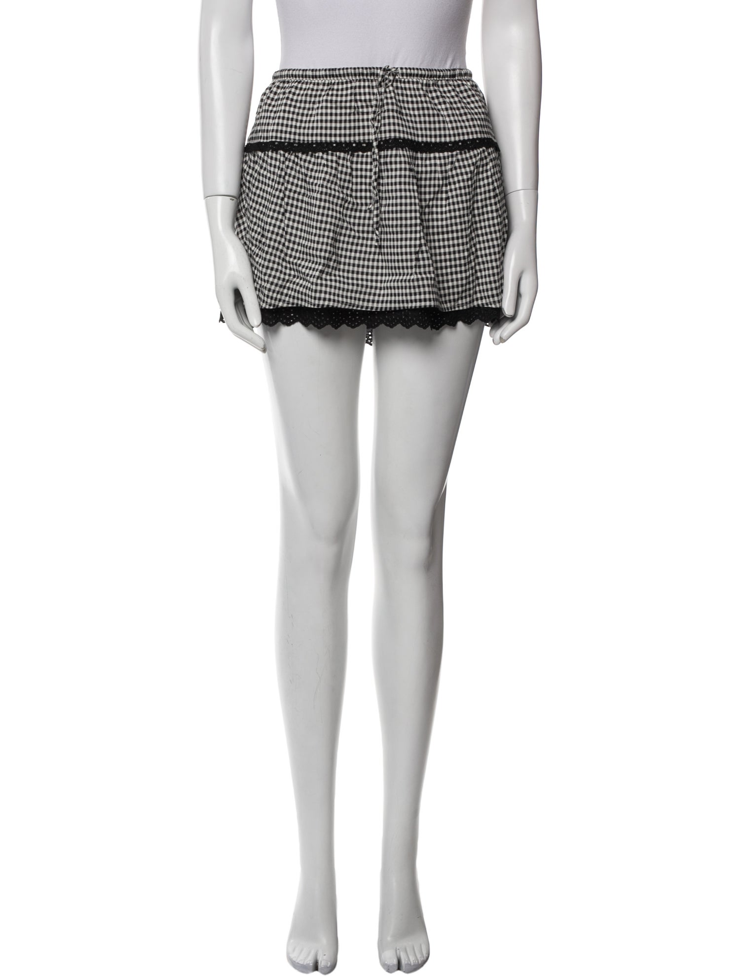 Junya Watanabe Comme des Garçons Tulle-Accented Midi Skirt