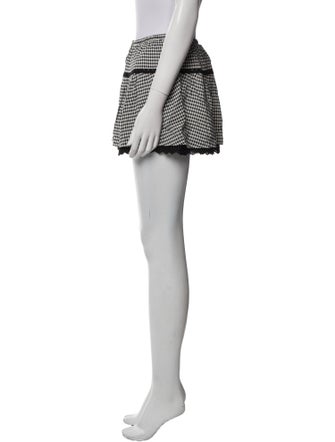 Reformation Plaid Print Mini Skirt