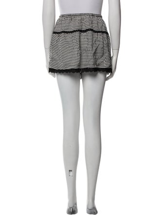 Reformation Plaid Print Mini Skirt