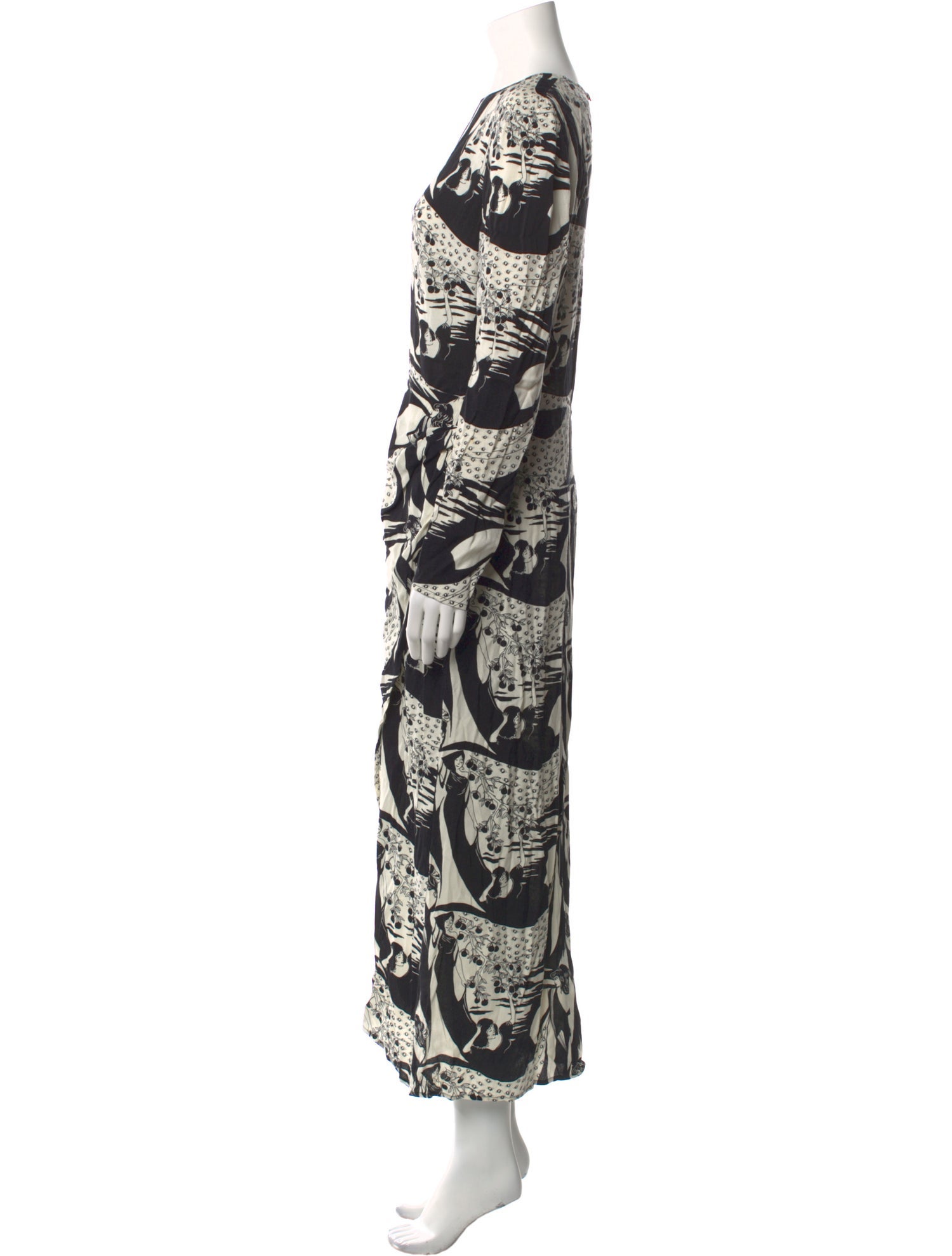 Reformation Printed Long Dress