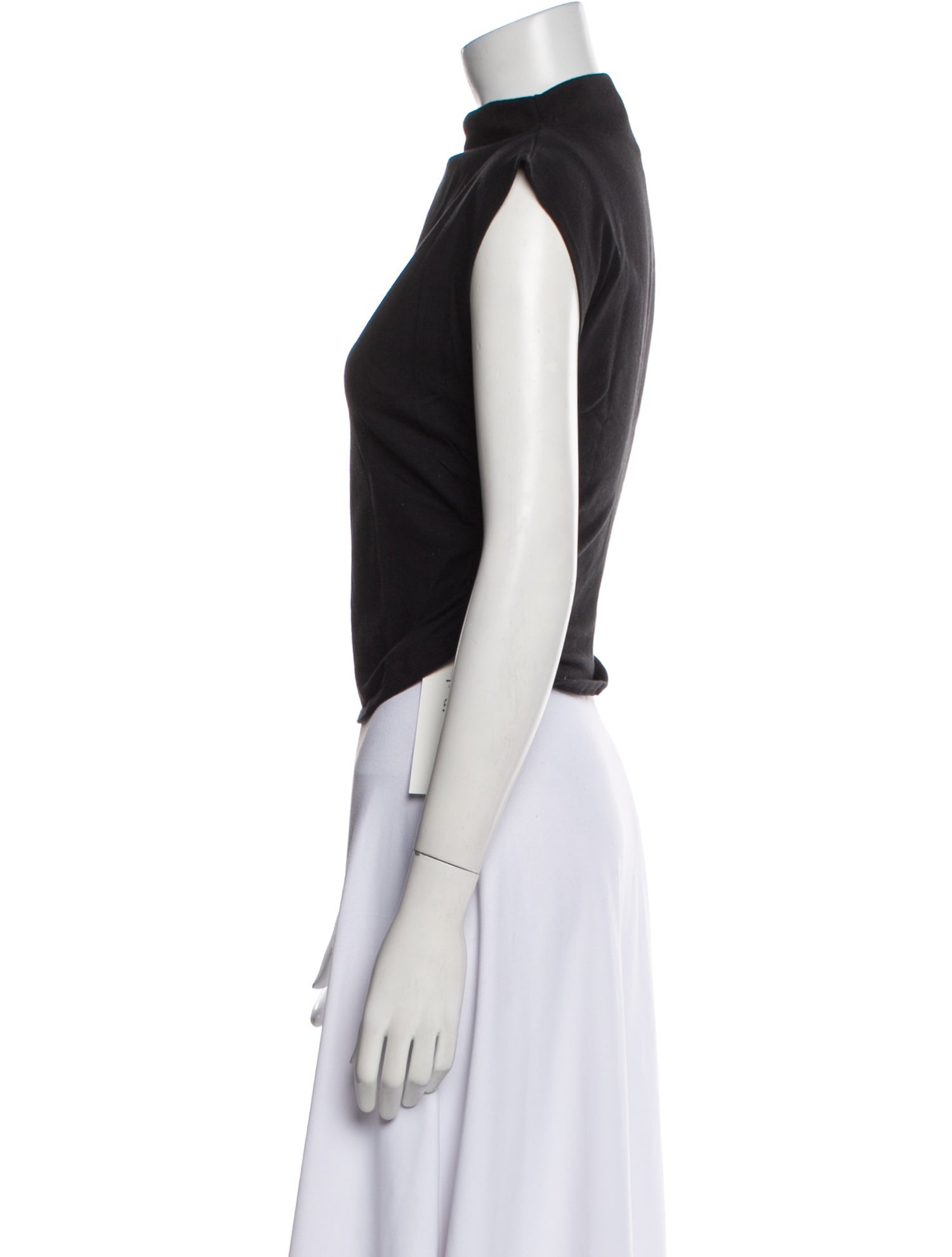 Reformation Mock Neck Sleeveless Crop Top