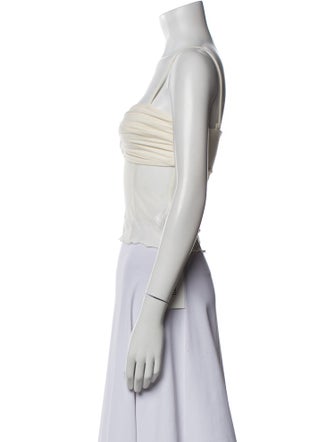 Reformation Square Neckline Sleeveless Crop Top