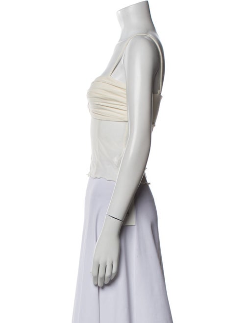 Reformation Square Neckline Sleeveless Crop Top