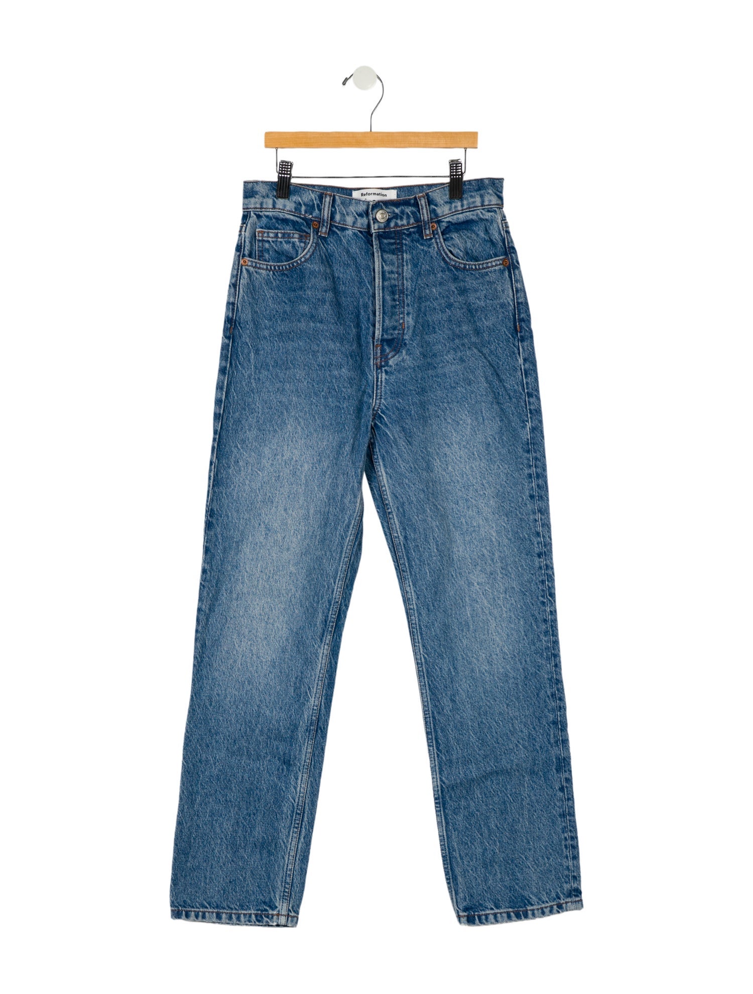 Reformation High-Rise Straight Leg Jeans