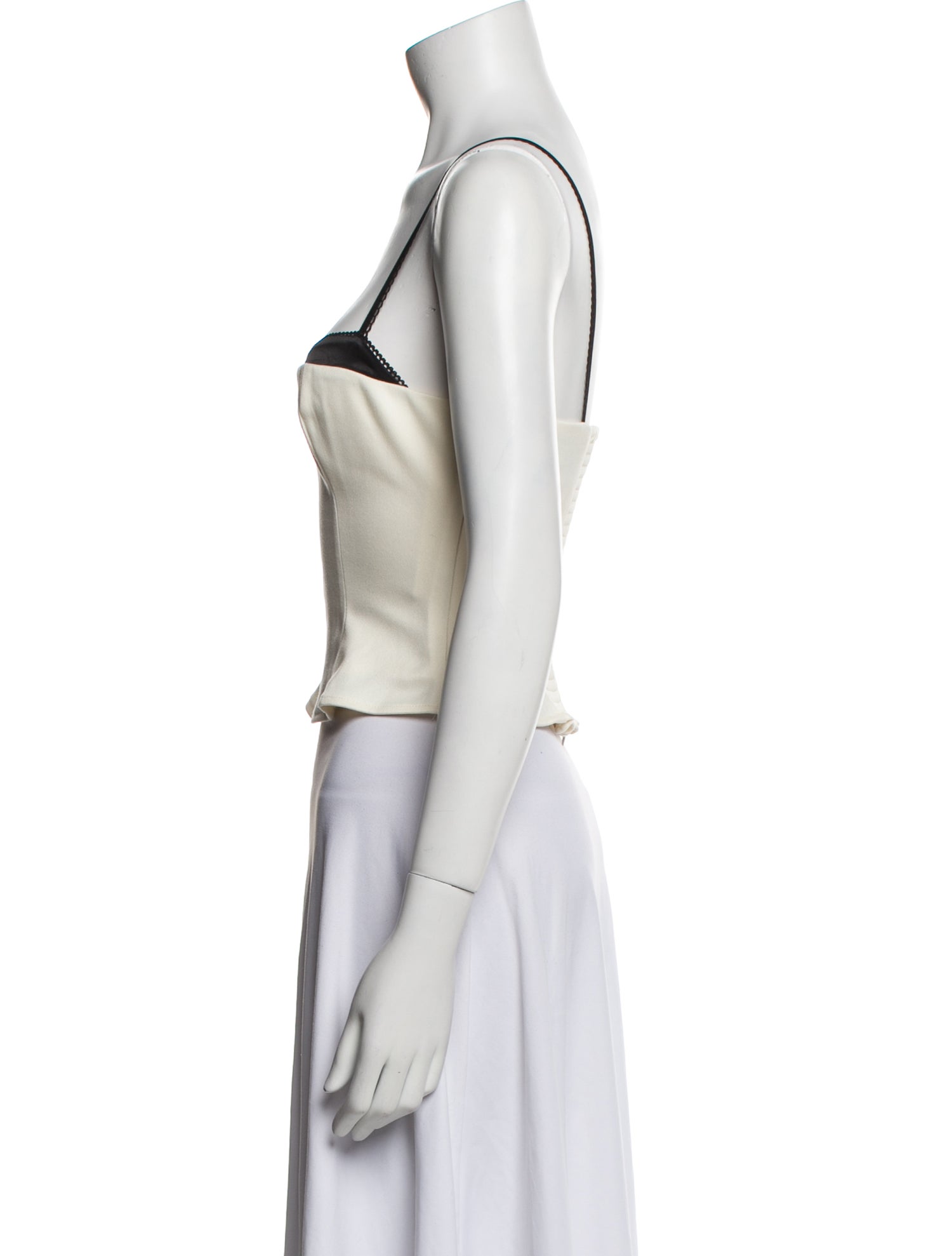 Reformation Square Neckline Sleeveless Crop Top