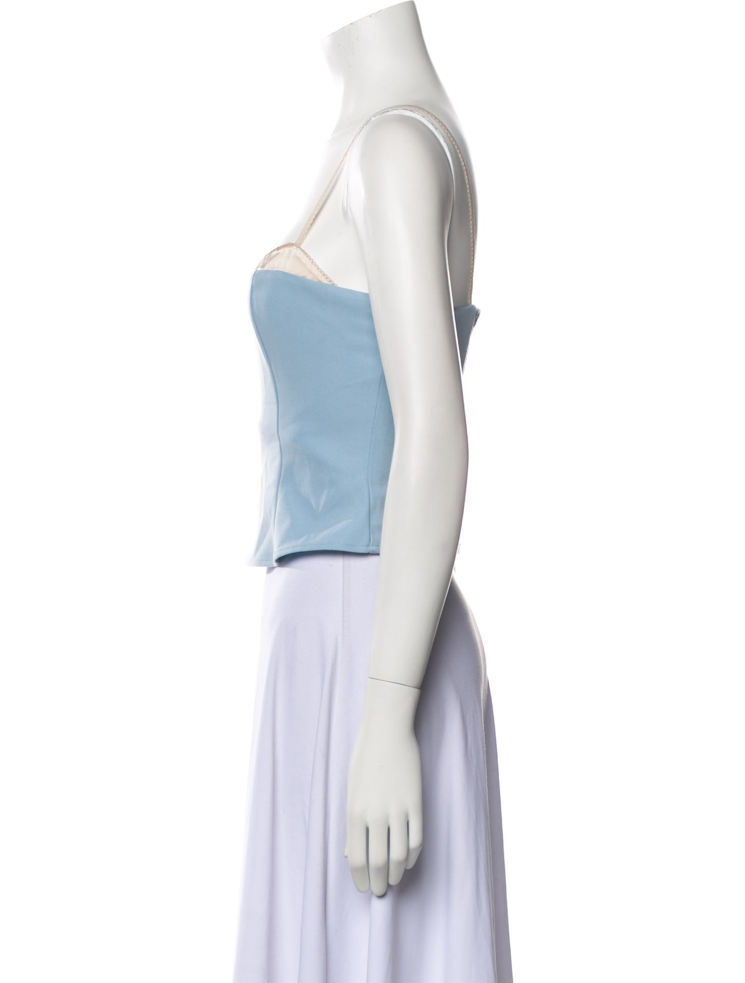 Reformation Square Neckline Sleeveless Crop Top