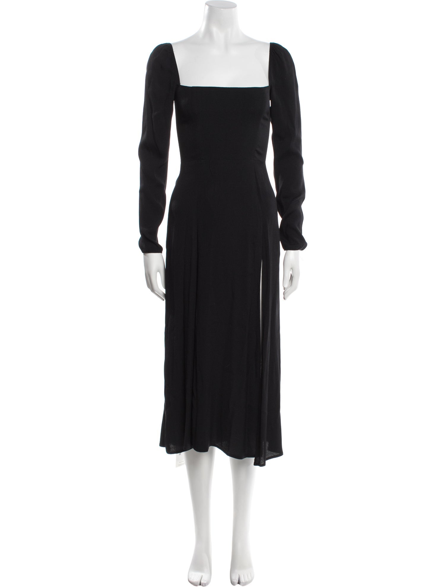 Reformation Square Neckline Midi Length Dress