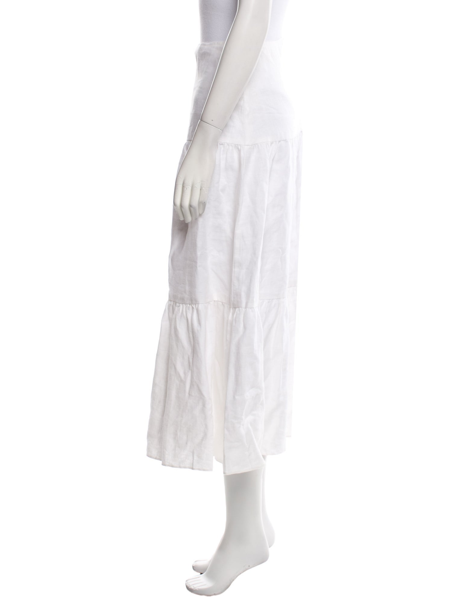 Reformation Linen Midi Length Skirt