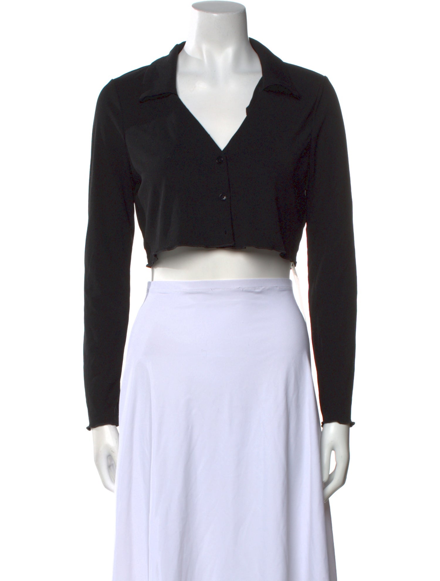 Reformation Long Sleeve Crop Top