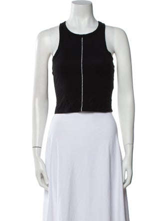 Reformation Crew Neck Sleeveless Crop Top