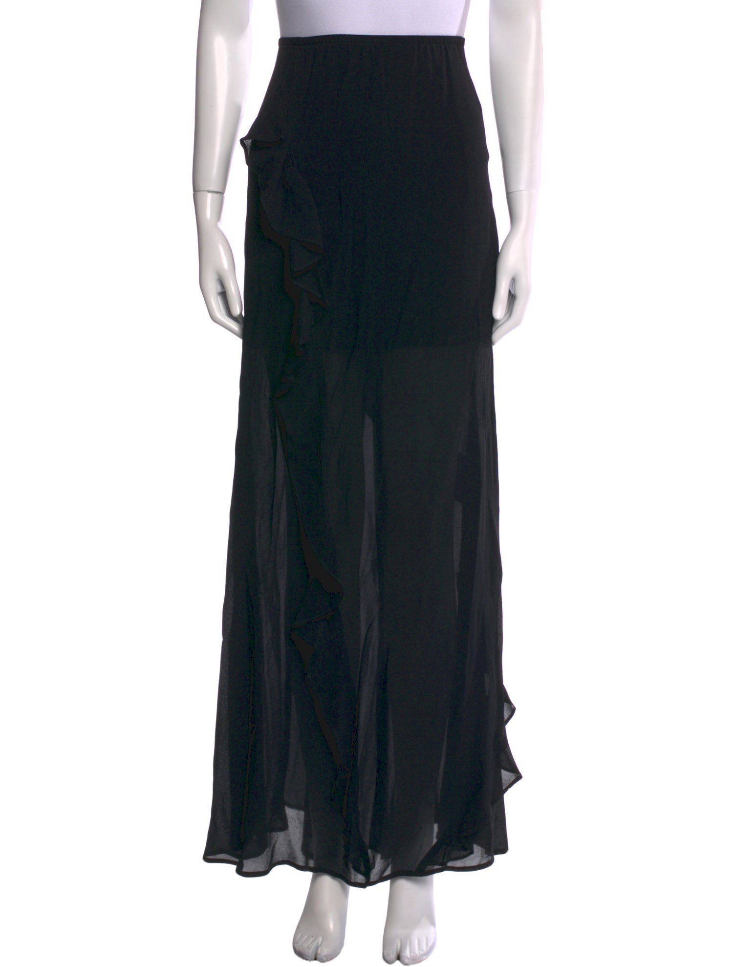 Reformation Ruffle Embellishment Long Skirt