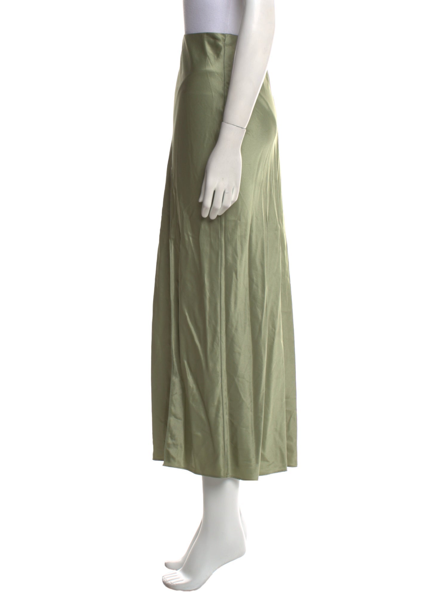 Reformation Silk Midi Length Skirt