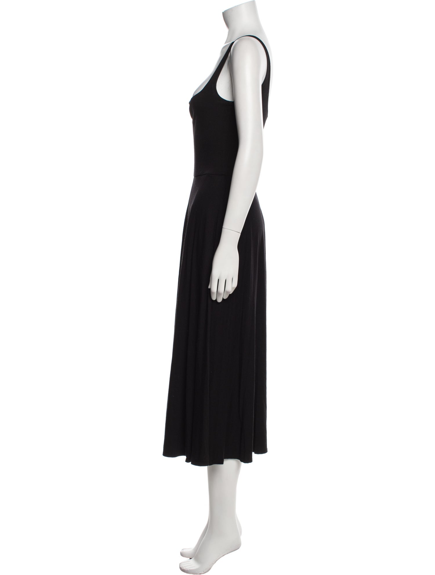 Reformation Square Neckline Midi Length Dress