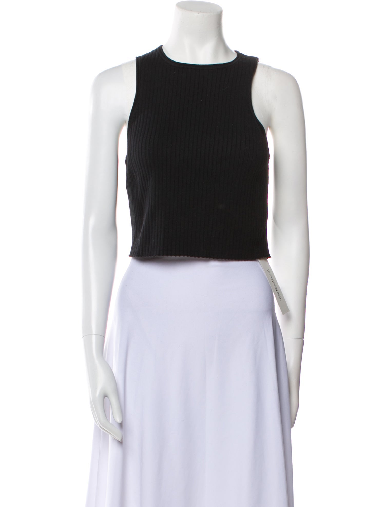 Reformation Crew Neck Sleeveless Crop Top