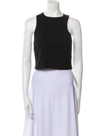 Reformation Crew Neck Sleeveless Crop Top