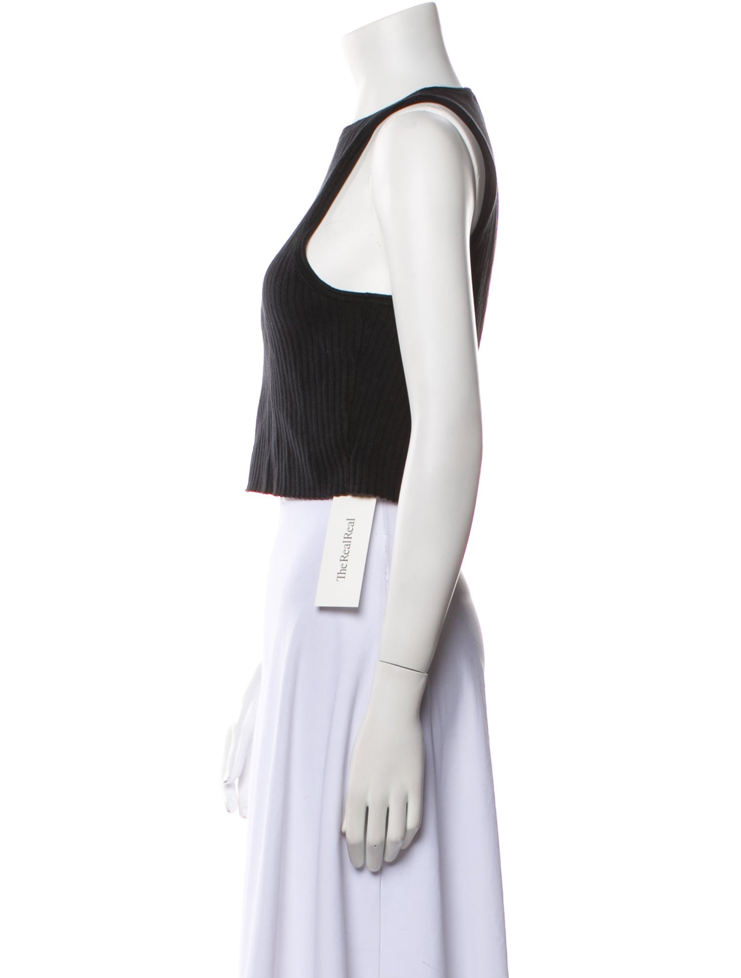 Reformation Crew Neck Sleeveless Crop Top
