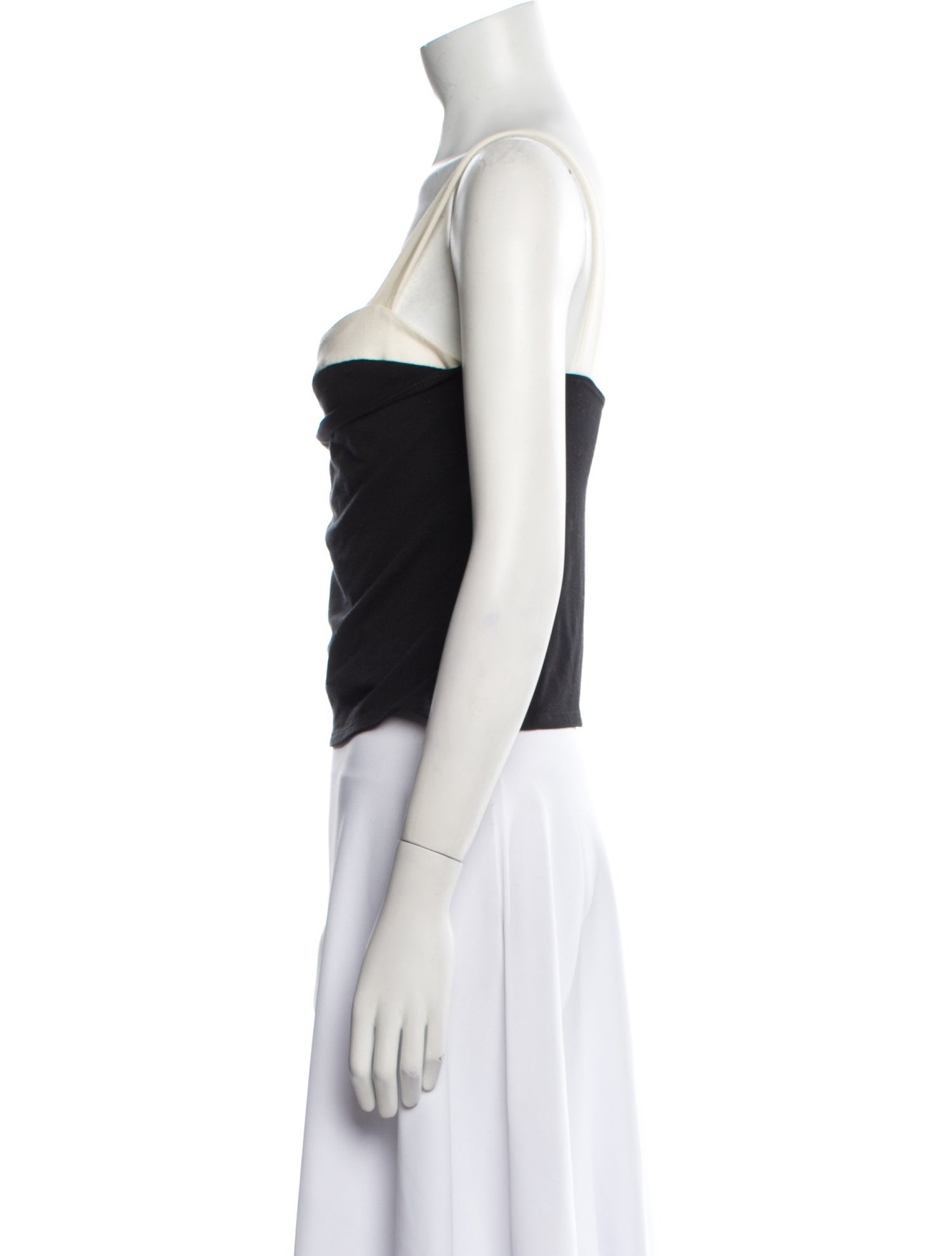 Reformation Square Neckline Sleeveless Crop Top
