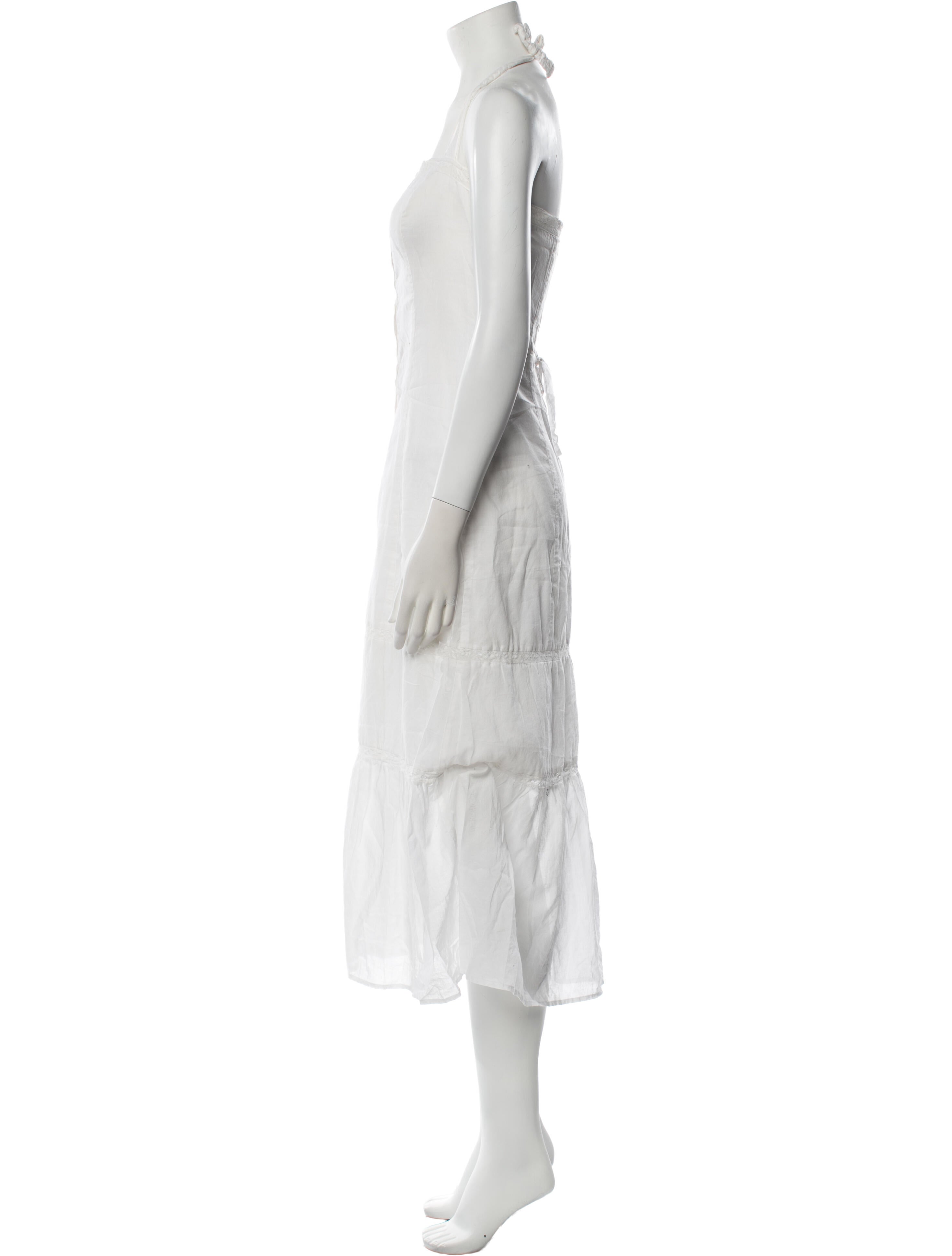 Reformation Square Neckline Midi Length Dress