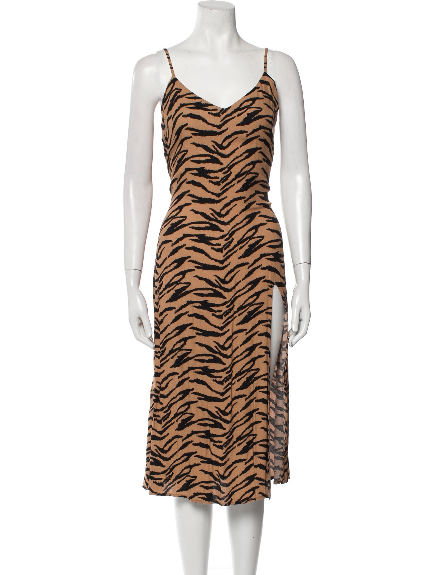 Reformation Animal Print Long Dress