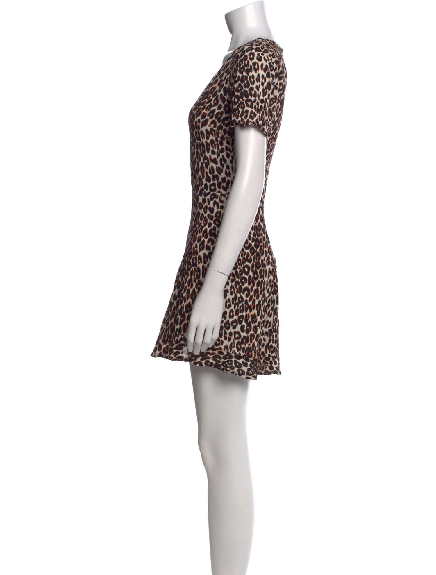 Reformation Animal Print Mini Dress