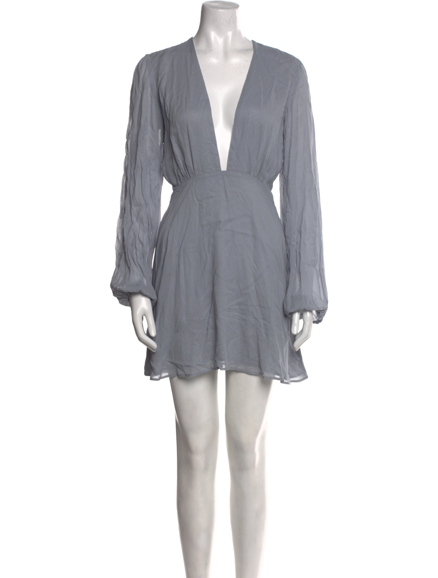 Reformation Plunge Neckline Mini Dress