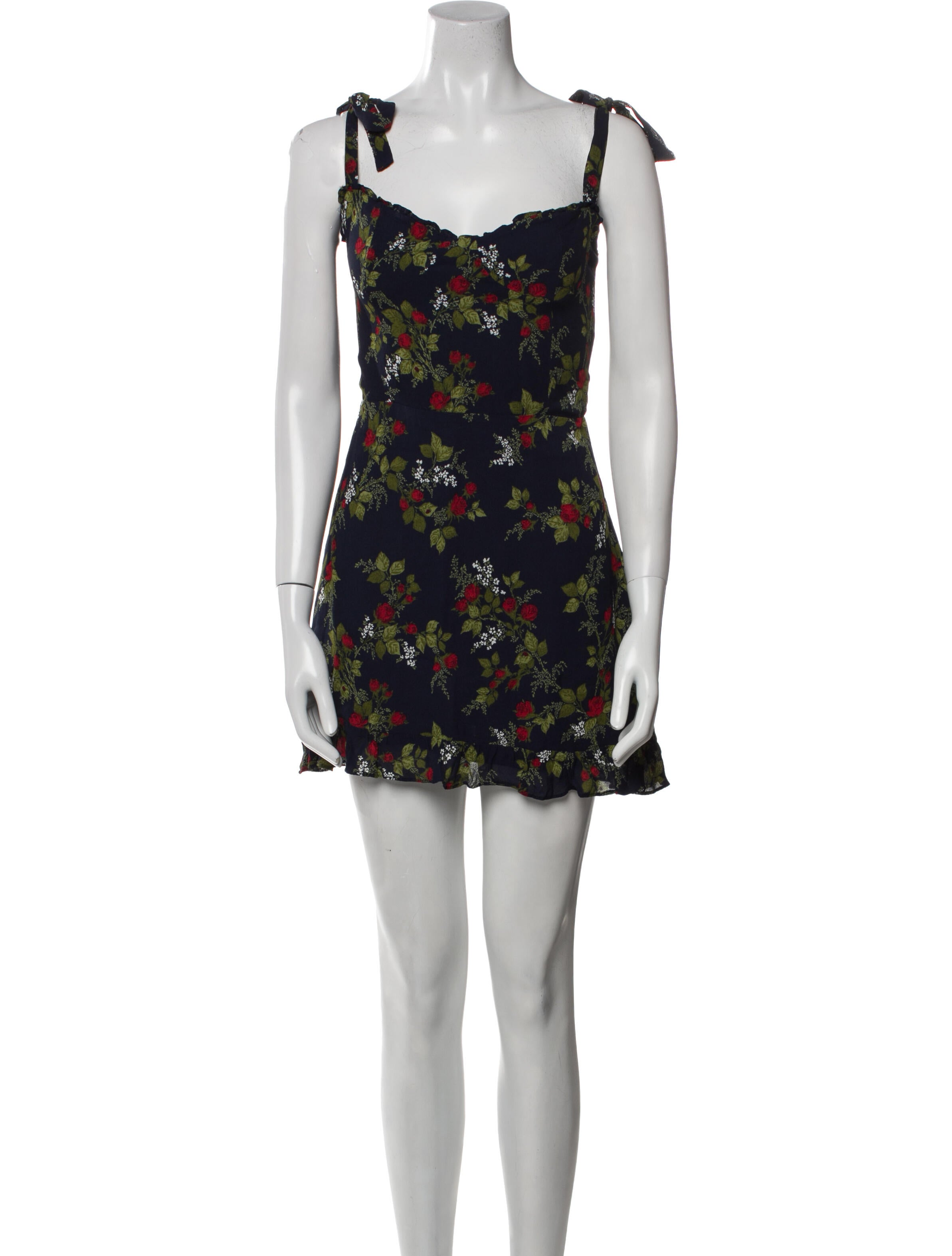 Reformation Floral Print Mini Dress