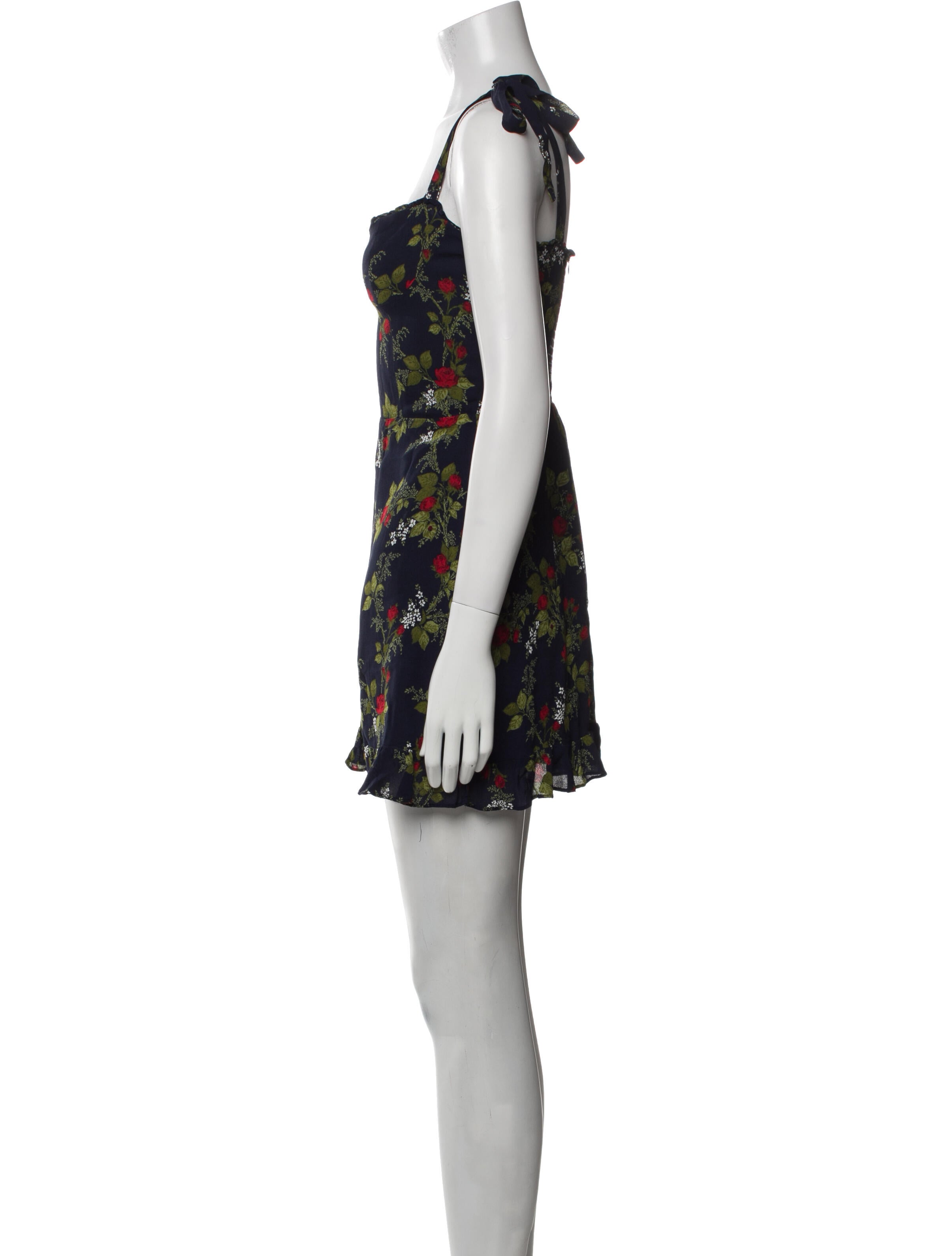 Reformation Floral Print Mini Dress