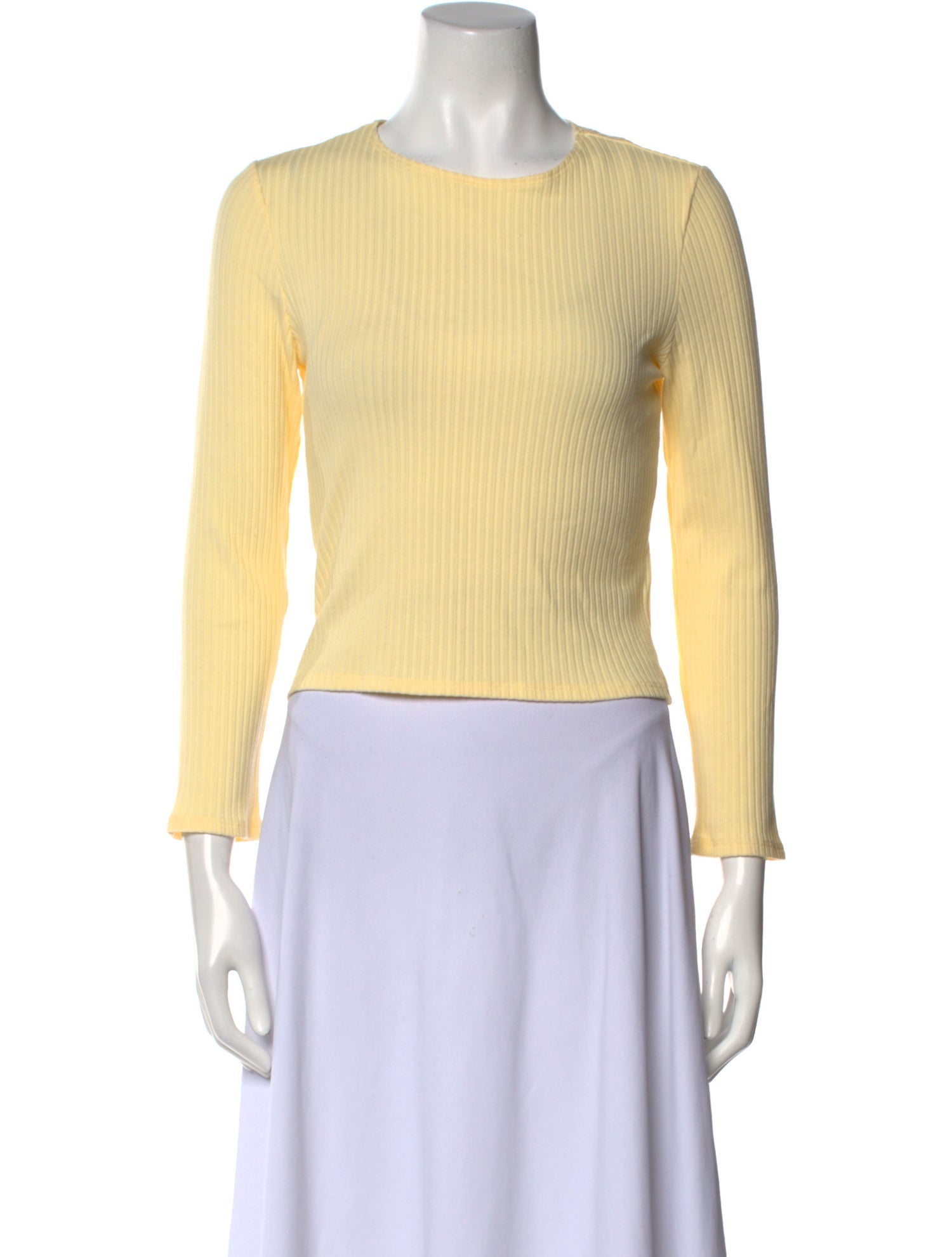 Reformation Crew Neck Long Sleeve Top