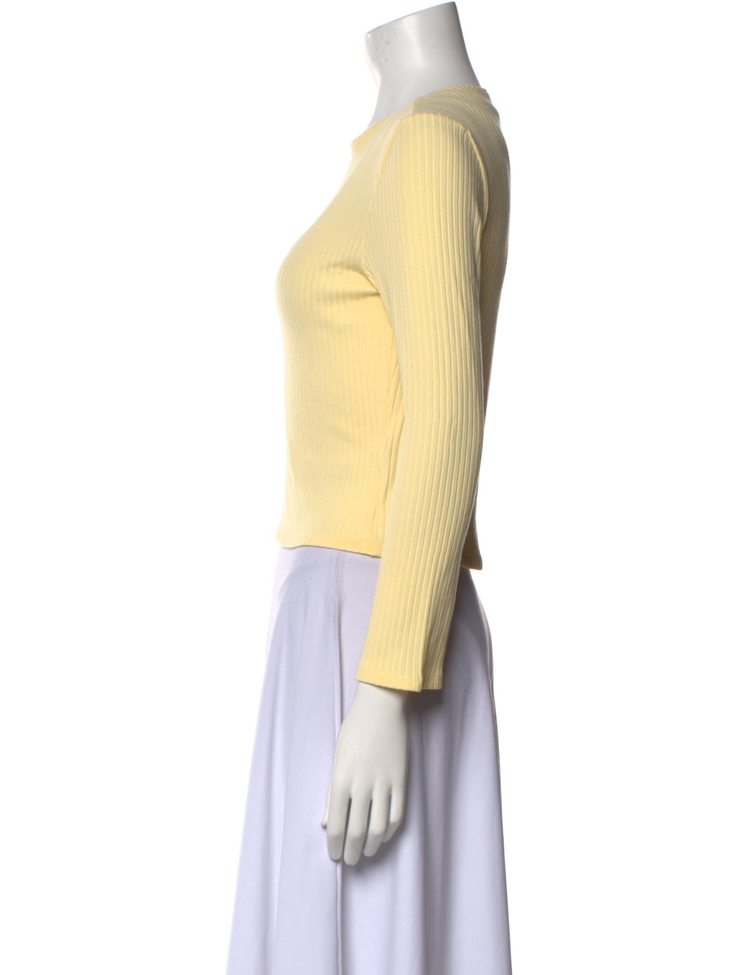 Reformation Crew Neck Long Sleeve Top