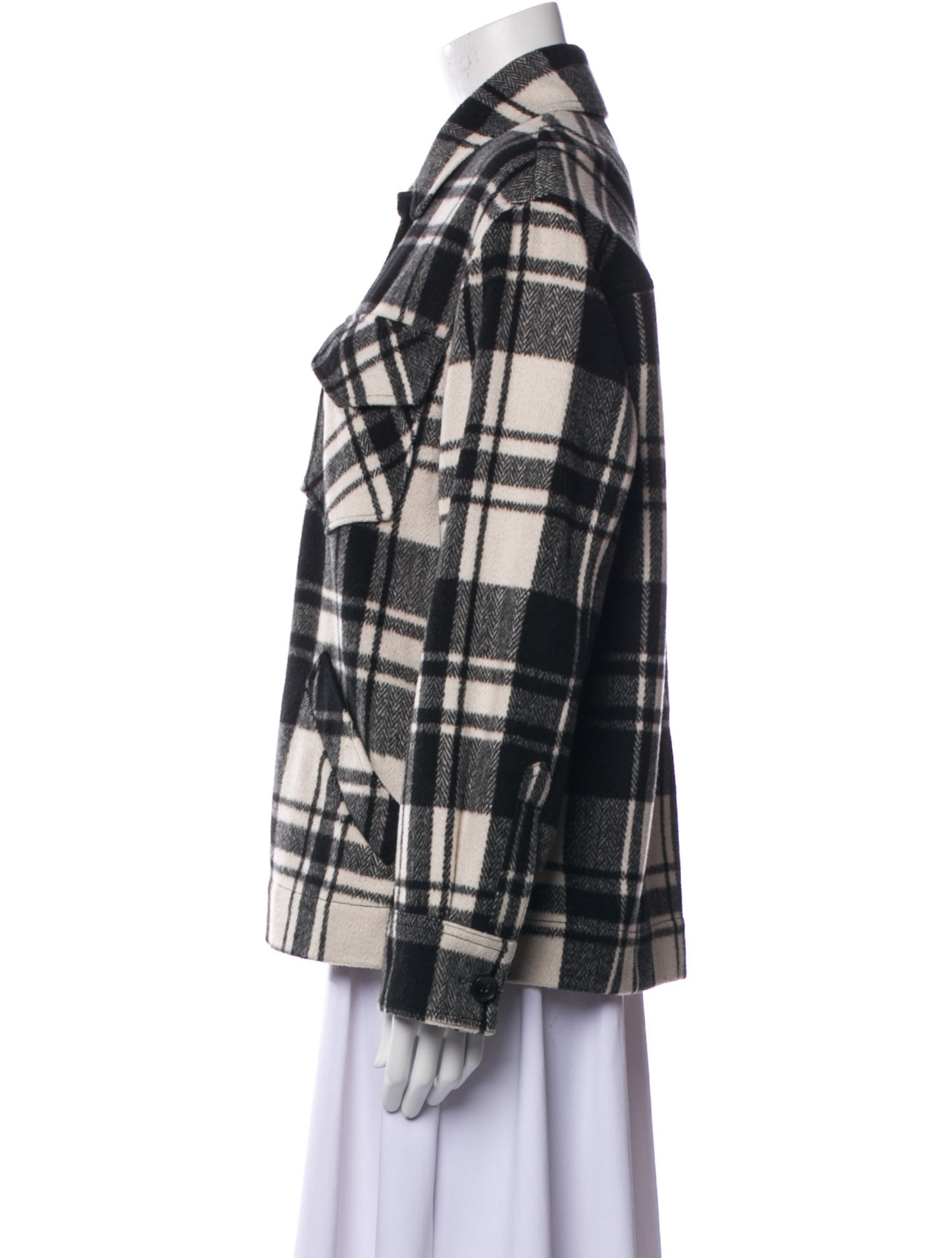 Reformation Plaid Print Jacket
