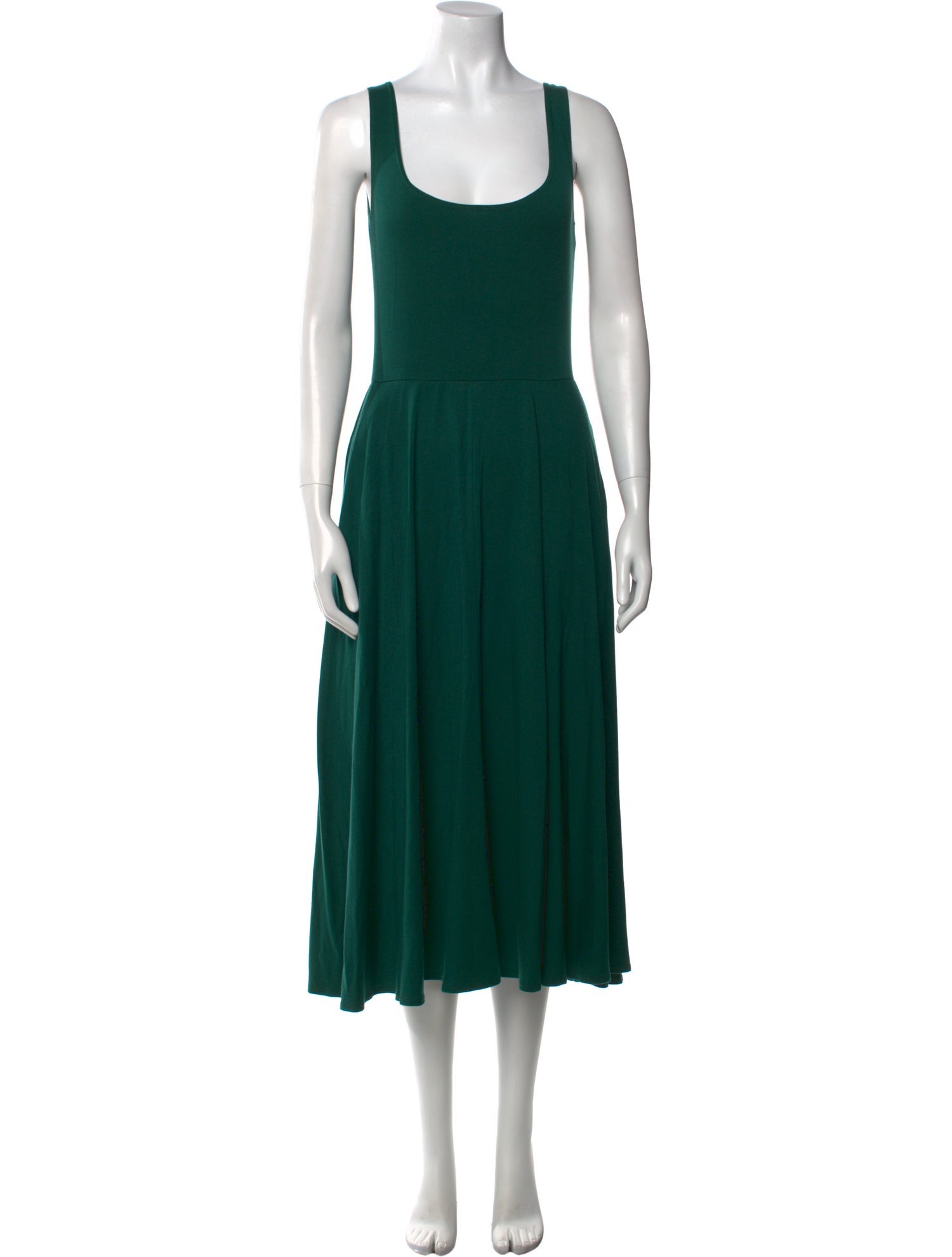 Reformation Scoop Neck Midi Length Dress