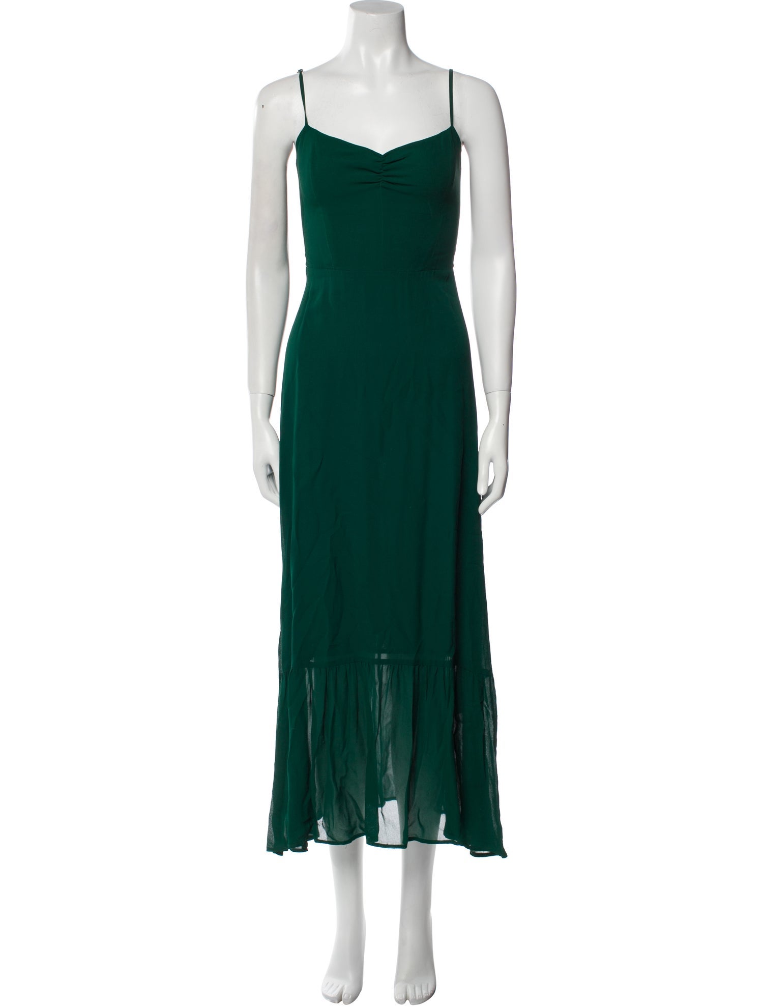 Reformation V-Neck Long Dress